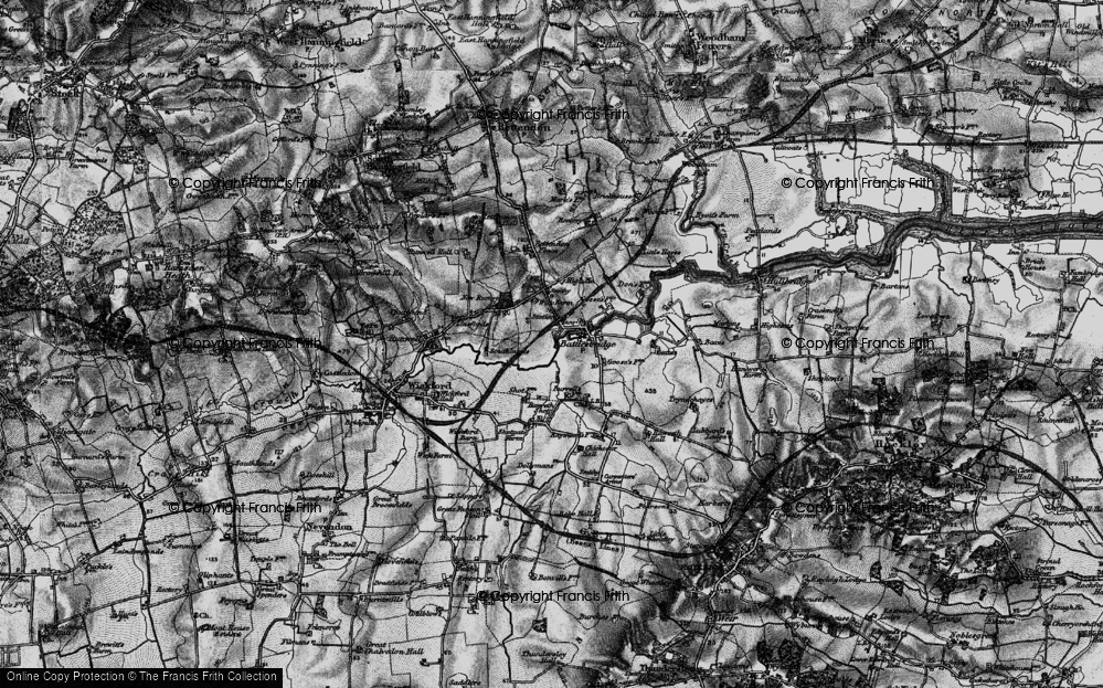 Old Map of Battlesbridge, 1896 in 1896