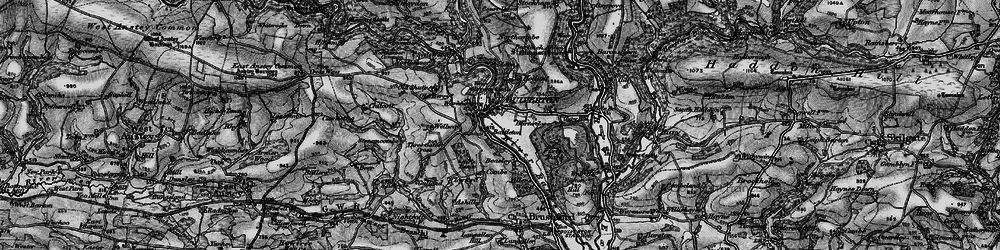 Old map of Battleton in 1898
