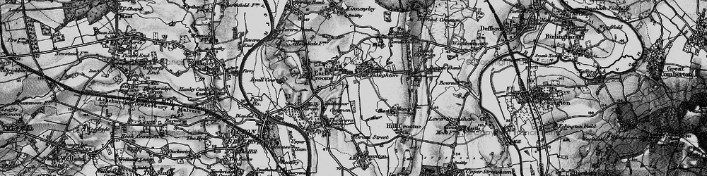 Old map of Baughton in 1898
