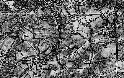 Old map of Baughurst in 1895