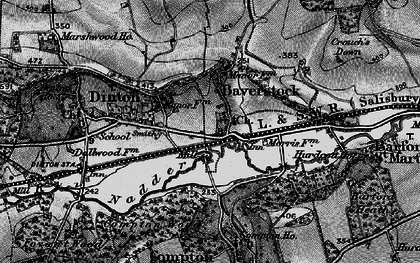 Old map of Baverstock in 1895