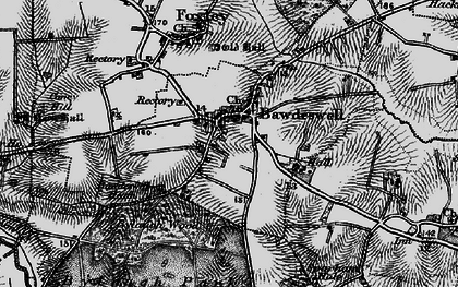 Old map of Sparham Hole in 1898