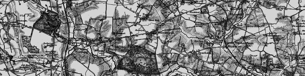 Old map of Bylaugh Wood in 1898