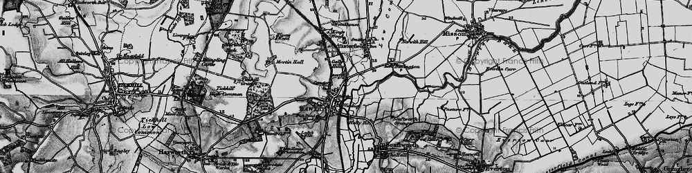 Old map of Bawtry in 1895