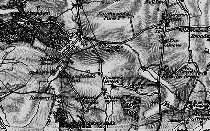 Old map of Baxter's Green in 1898