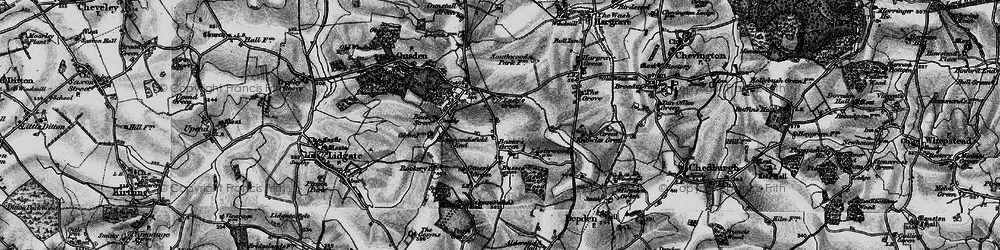 Old map of Baxter's Green in 1898