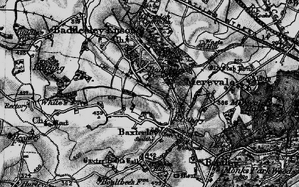 Old map of Baddesley Common in 1899