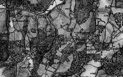Old map of Bayford Wood in 1896