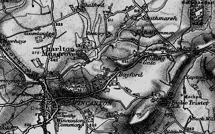 Old map of Bayford Lodge in 1898
