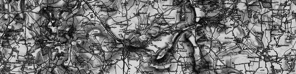 Old map of Bayford Lodge in 1898