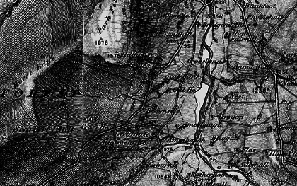Old map of Brownside Moss in 1897