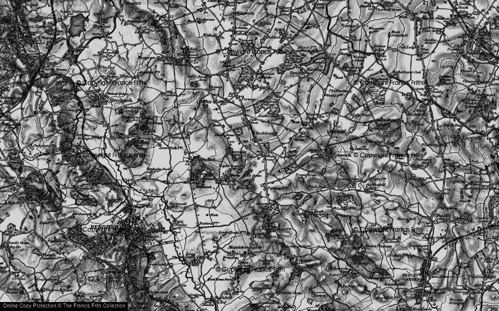 Old Map of Baylis Green, 1898 in 1898