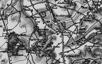 Old map of Baylis Green in 1898