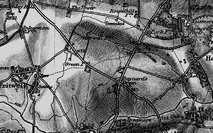 Old map of Baynard's Green in 1896