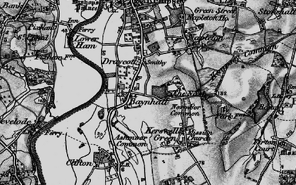 Old map of Baynhall in 1898