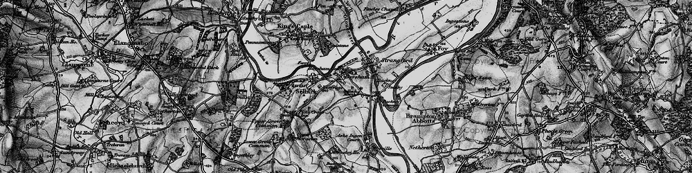 Old map of Backney in 1896