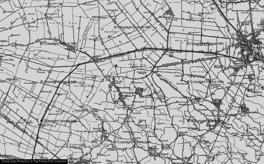 Old Map of Baythorpe, 1898 in 1898