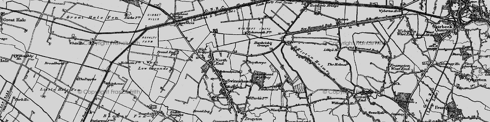 Old map of Baythorpe in 1898