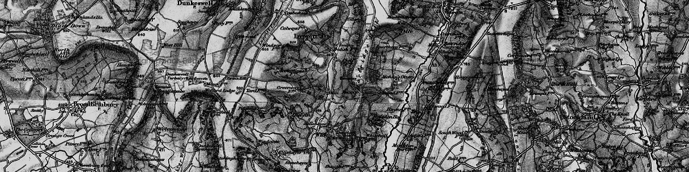 Old map of Beacon in 1898