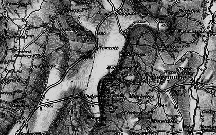 Old map of Broadley Hill in 1898
