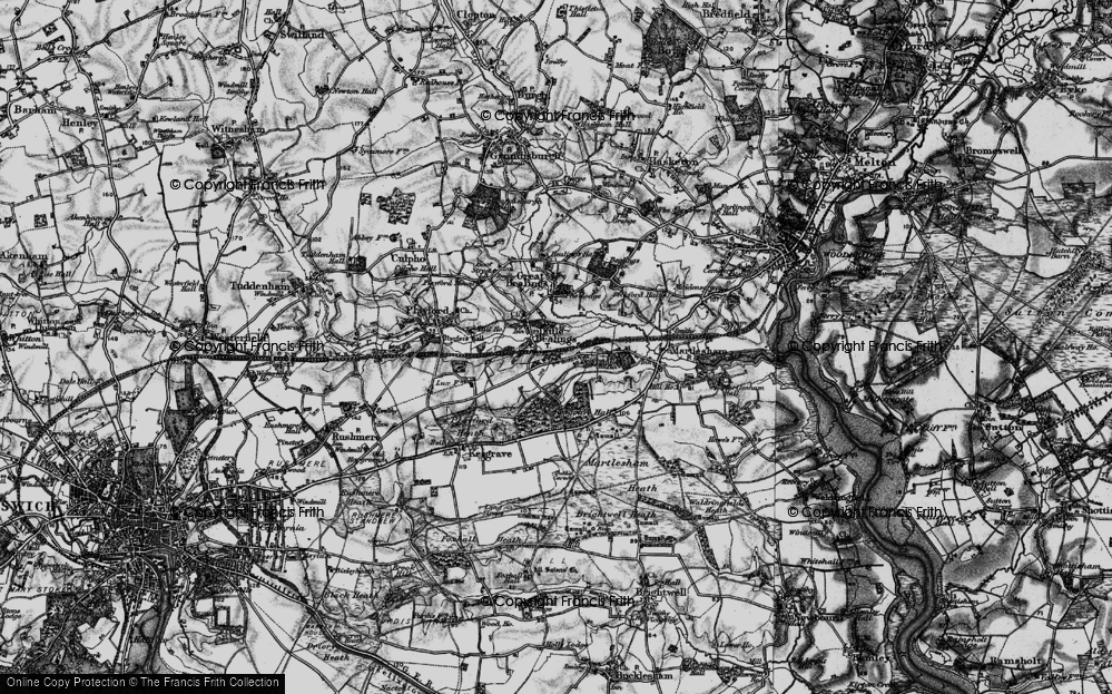 Old Map of Beacon Hill, 1896 in 1896