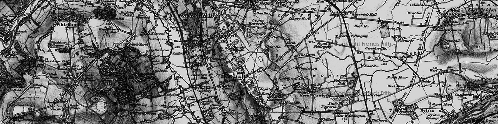 Old map of Beacon Lough in 1898