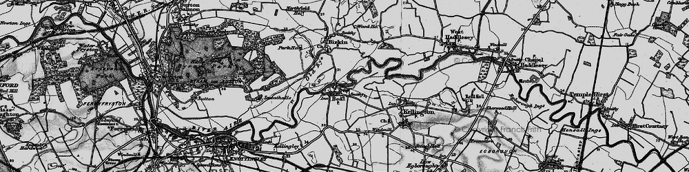 Old map of Beal in 1895