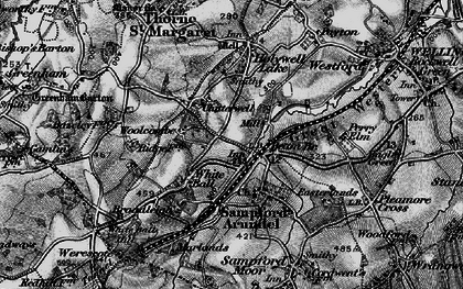 Old map of Beam Bridge in 1898