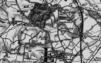Old map of Beam Hill in 1897