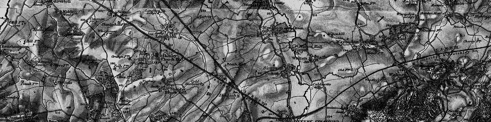 Old map of Beanhill in 1896