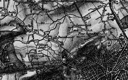 Old map of Billinge Scarr in 1896