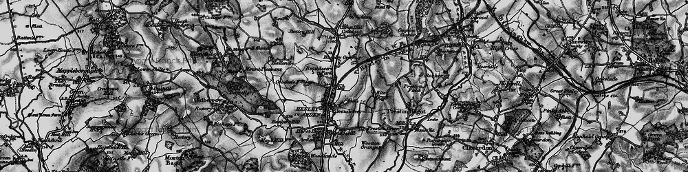 Old map of Beaudesert in 1898