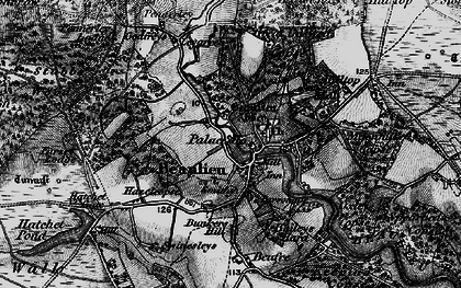Old map of Bailey's Hard in 1895