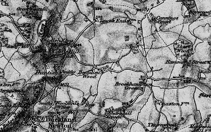Old map of Beaulieu Wood in 1898