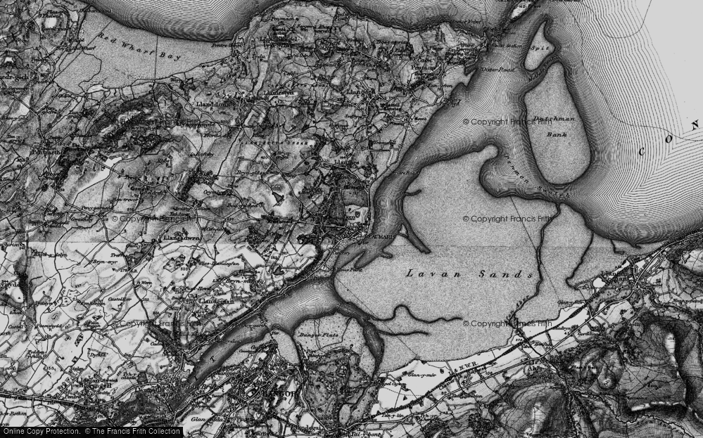 Old Map of Historic Map covering Baron Hill in 1899