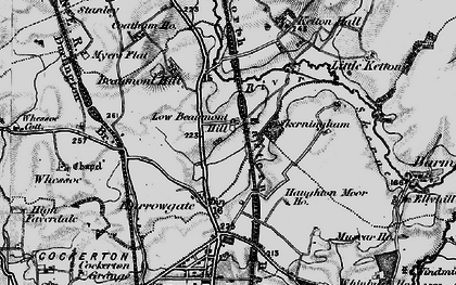 Old map of Beaumont Hill in 1897