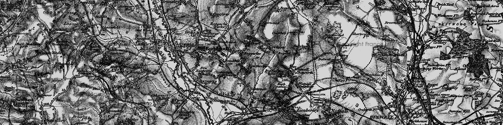 Old map of Beauvale in 1895