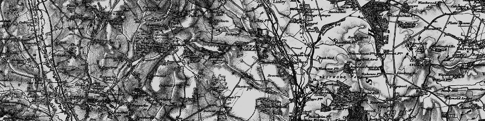 Old map of Beauvale in 1899