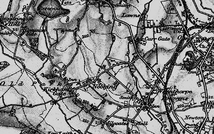 Old map of Beck Bottom in 1896