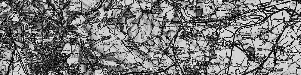 Old map of Beck Bottom in 1896