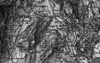 Old map of Beck Bottom in 1897