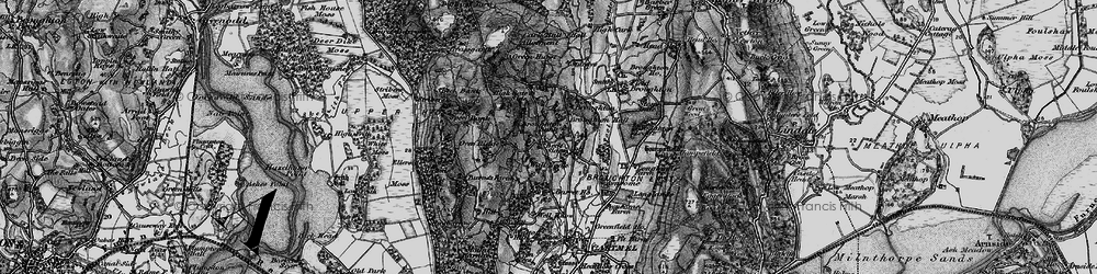 Old map of Wood Broughton in 1898