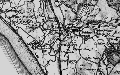Old map of Beckermet in 1897