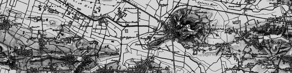 Old map of Beckery in 1898