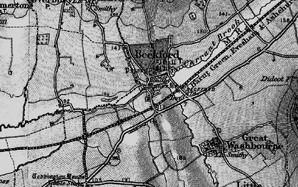 Old map of Beckford in 1898