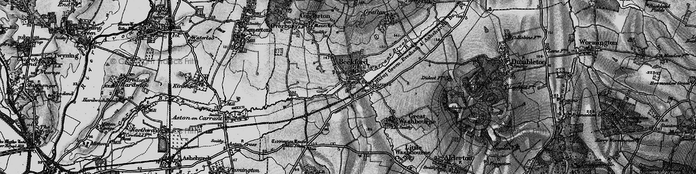 Old map of Beckford in 1898
