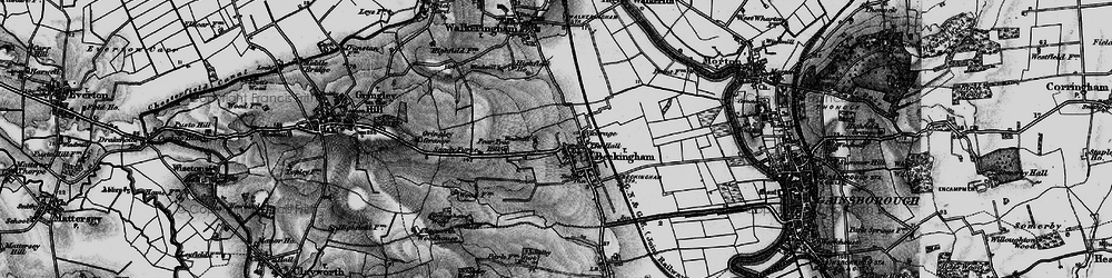 Old map of Beckingham in 1895