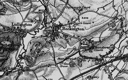 Old map of Beckington in 1898