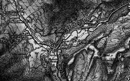 Old map of Beddgelert in 1899