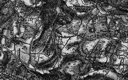 Old map of Bedgebury Forest in 1895